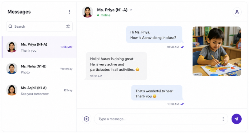 Parent teacher messaging